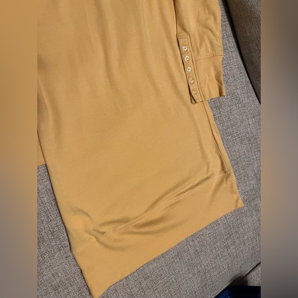 Urban Behavior 3/4 Sleeve Yellow Button Henley S - Picture 12 of 12